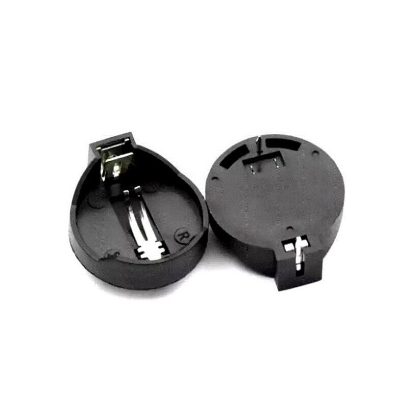 1x 5x 10x Schwarz CR2025 CR2032 3V Knopfzellen Batterie Sockel Inhaber fallen