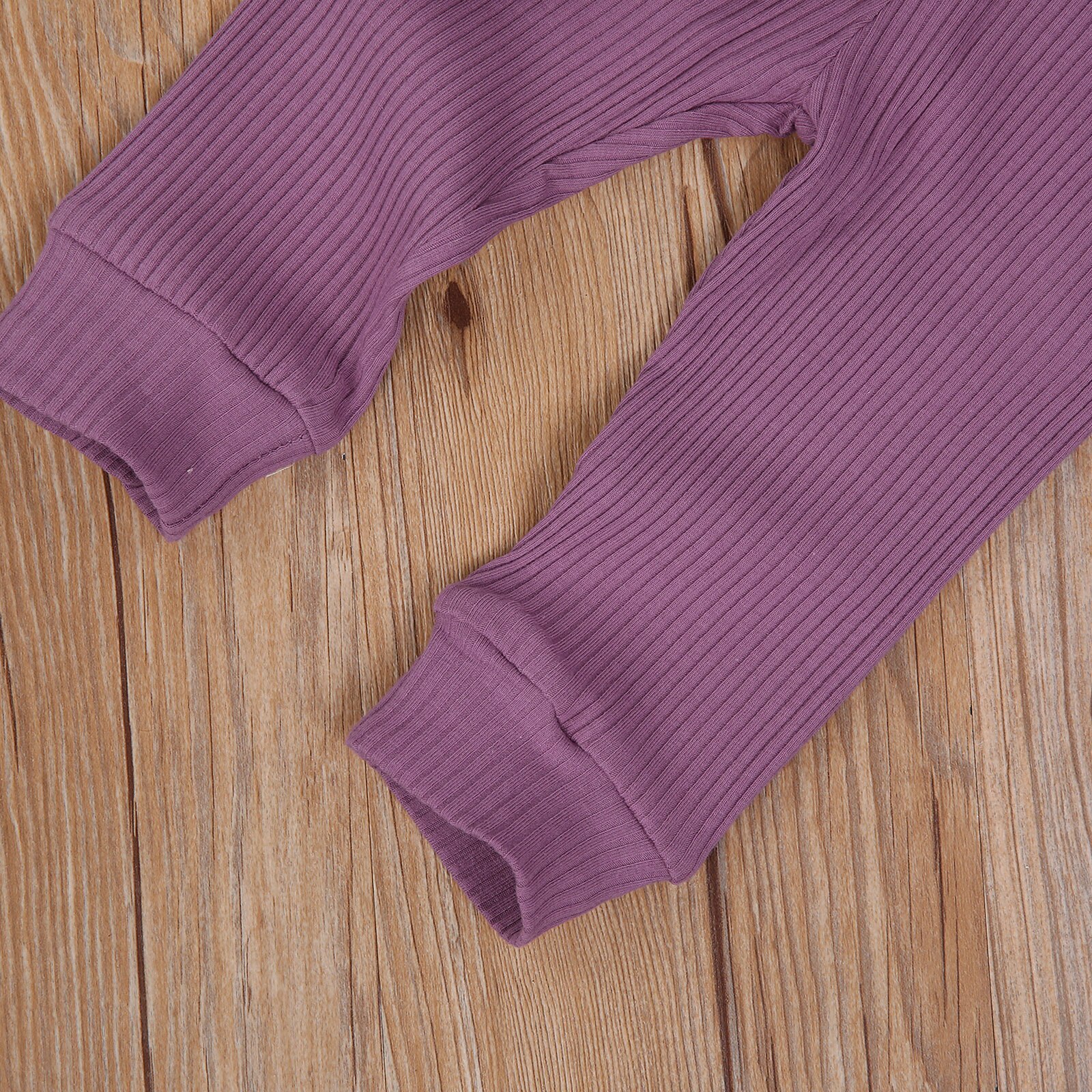 Baby jongens meisjes kleding slaapkleding herfst 2 stuks outfit 0-24m ronde hals knoop lange mouwen romper jumpsuit broek effen set