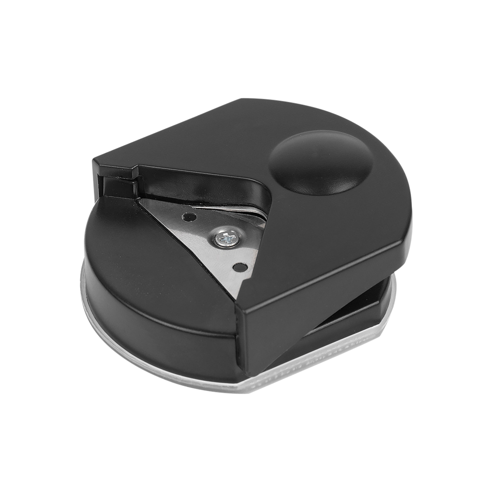 Mini Paper Punch Paper Edge Cutter Round Diy Craft Scrapbooking Tools Hole Puncherr Paper Trimmer Cutter Corner Cutter PVC: black