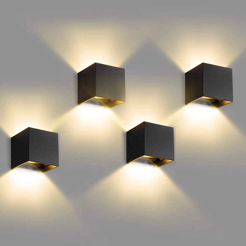 LED Moderne Wandlamp AC110V 220V 6W Koud Wit/Warm Wit Verstelbare Opbouw Kubus Led Tuin veranda Licht Binnen Buiten
