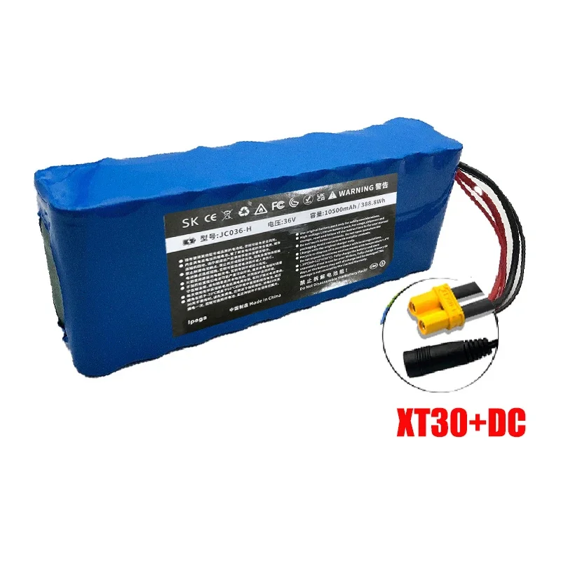 18650 36 V/42 V 10s2p 10500 mAh Elektroroller Power Lithiumbatterie Elektro-Skateboard BMS Roller Balance Auto: Champagner