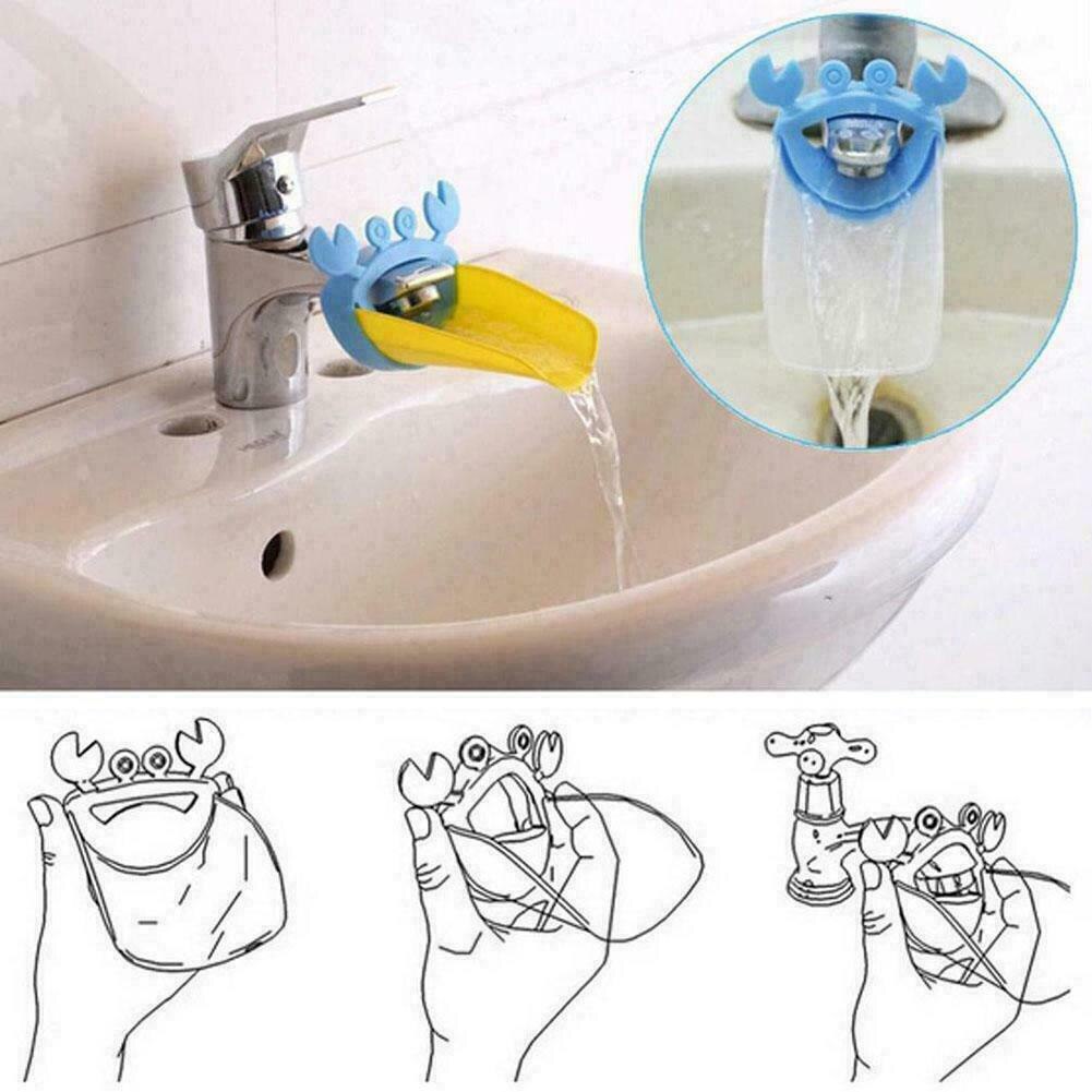 Jouet crabe dessin animé enfants | 1 pièce, prolongateur de lavage des mains des enfants bambins robinet bébé baignoire robinet d'évier jouets de bain d'eau pour enfants, 66CY