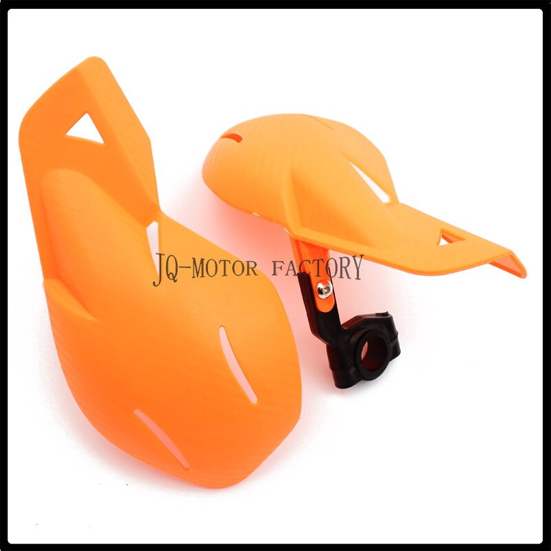 Motorcykel håndbeskyttere håndbeskyttere beskyttere motorcykel motocross universal 22mm bar beskyttelse styr beskyttelsesskærme: Orange