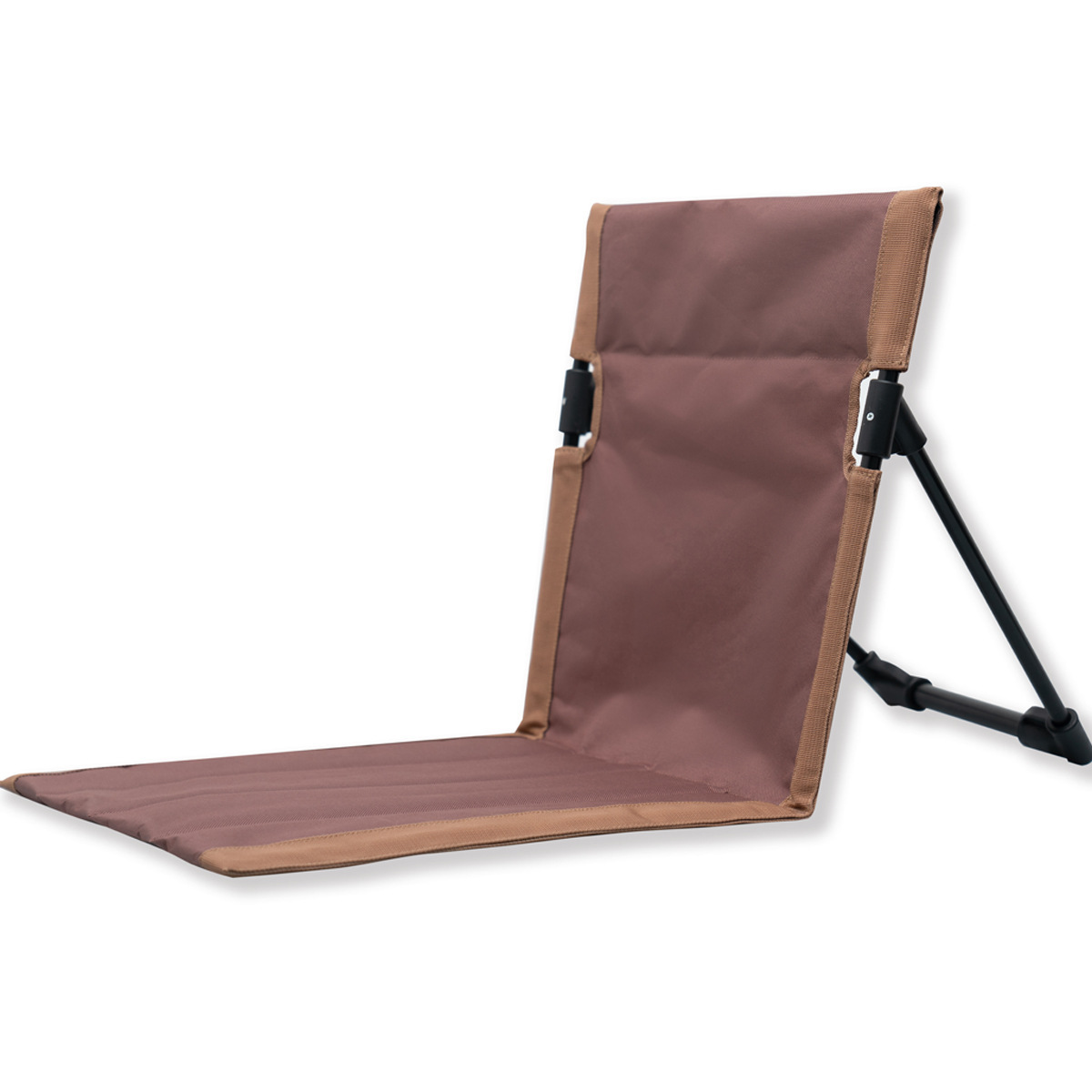 Chaise d'extérieur, poteau de support en alliage d'aluminium, chaise de pelouse, chaise pliante étendue portable de camping pour plage paresseuse, chaise de pelouse: Marron