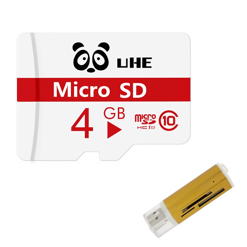 Hoge Qualiy Microsd Sd 32 Gb Geheugenkaart 64 Gb Tf Kaarten 4 Gb 8 Gb 16 Gb Flash Cartao de Memoia Microsd Met Kaartlezer Mini: 4GB