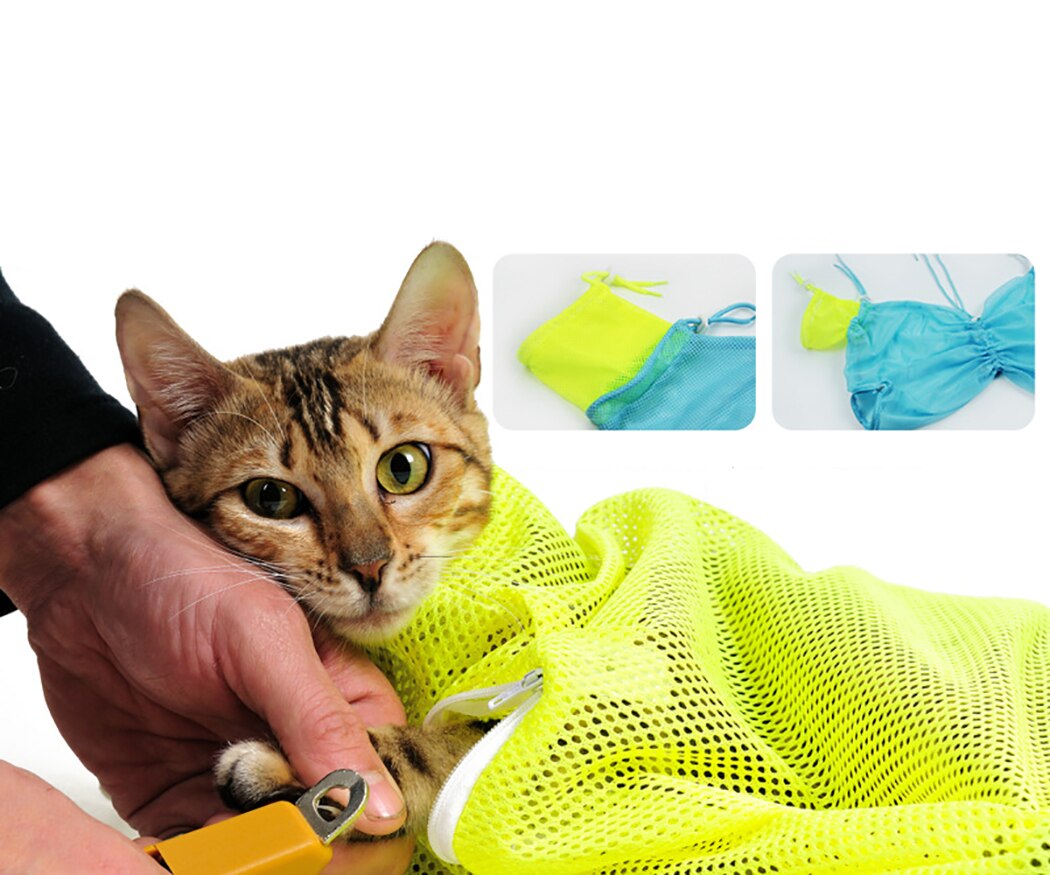 Cat Grooming Bag Cleaning Bathing Restraint Shower Nail Cutting Medicine Cat Pet Washing Products Special Multifunctional Suit