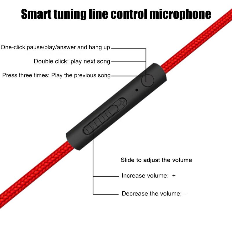 1.2M 3.5Mm Audio Kabel Mannelijk Naar 3.5Mm Speaker Mannelijke Jack Cord Stereo Audio Aux Kabel C Auxiliary audio Voor Pc Auto Luidspreker Met Microfoon