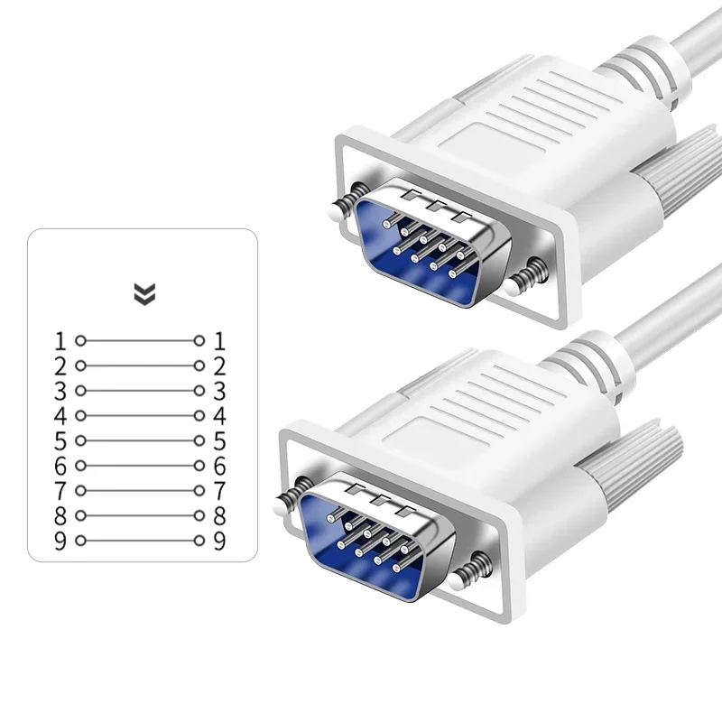 DB9 9Pin série RS232 câble d'extension connecteurs de Port de données femelle pur cuivre nickelé 9Pin COM rallonge 30AWG: vert militaire / 6P