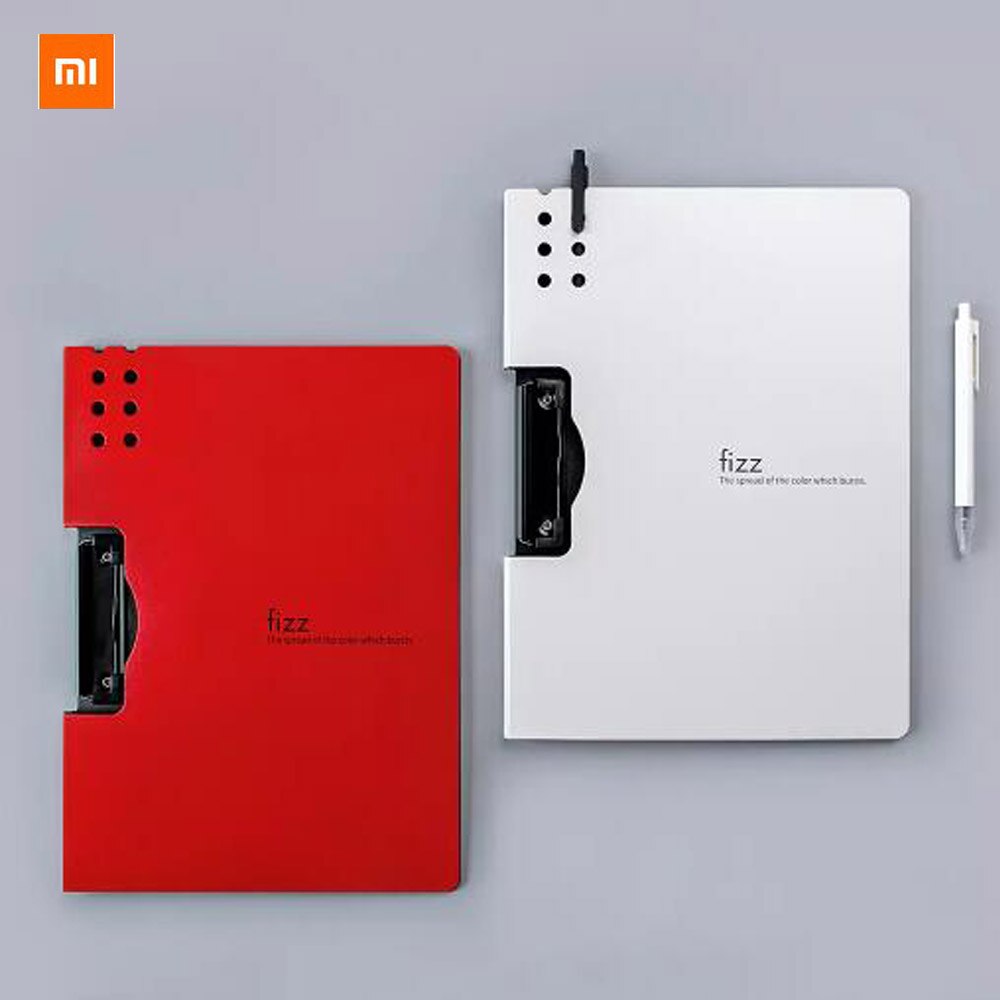 Xiaomi fizz horizontal a4 pasta 7 cores fosco textura pasta portátil almofada portátil caneta bandeja escritório arquivo de metting bolso 6 cores