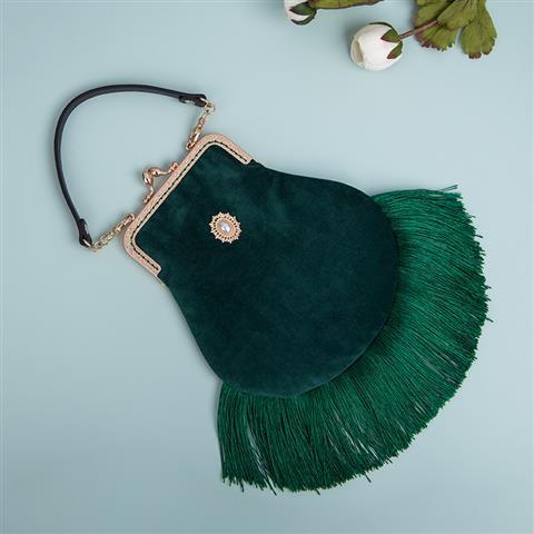 Tappning frans eleganta kvinnor kvinnor väska väskor tote damhandväskor plånböcker: Default Title