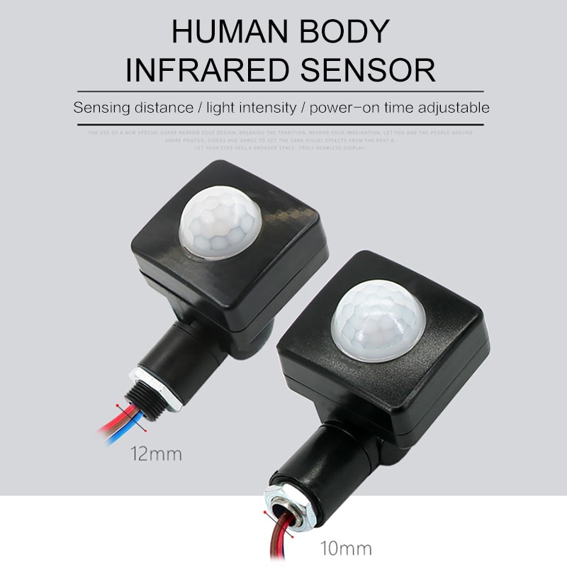 220v pir bevægelsessensor kontakt 50hz ir infrarød menneskelig krop indction sensor detektor tænd/sluk kontrol led lampe hjemmebelysning