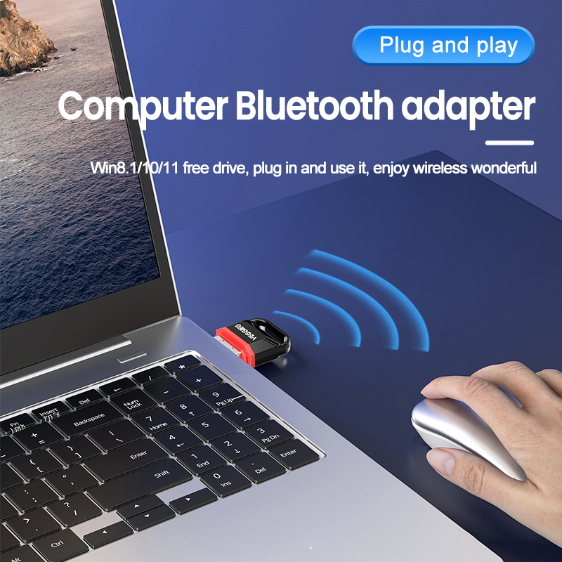 Usb bluetooth 5.0 bluetooth sovitin vastaanotin dongle tietokoneelle tietokone langaton hiiri näppäimistö musiikki vastaanotin lähetin sovitin