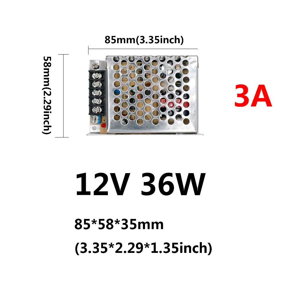 Led driver 220v to 12v 12w/15w/24w/25w/36w/60w/80w/100w/120w til led strømforsyning spænding kontrol lys transformere