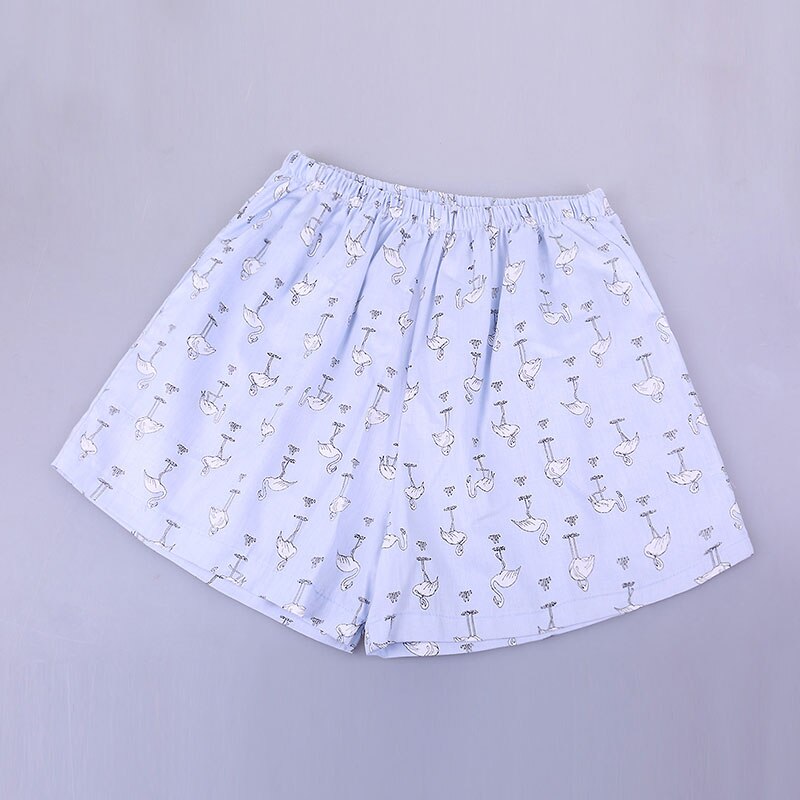 UNIKIWI.Cute Summer Sleep Bottoms Cotton Pajama Shorts Women's Home Loose Elastic Waist Pajama Pants Loungewear.21 Colors