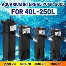 3/4/8/22W Fish Tank Aquarium Internal Filter Pump 250L 220V-240V Submersible Water Pump