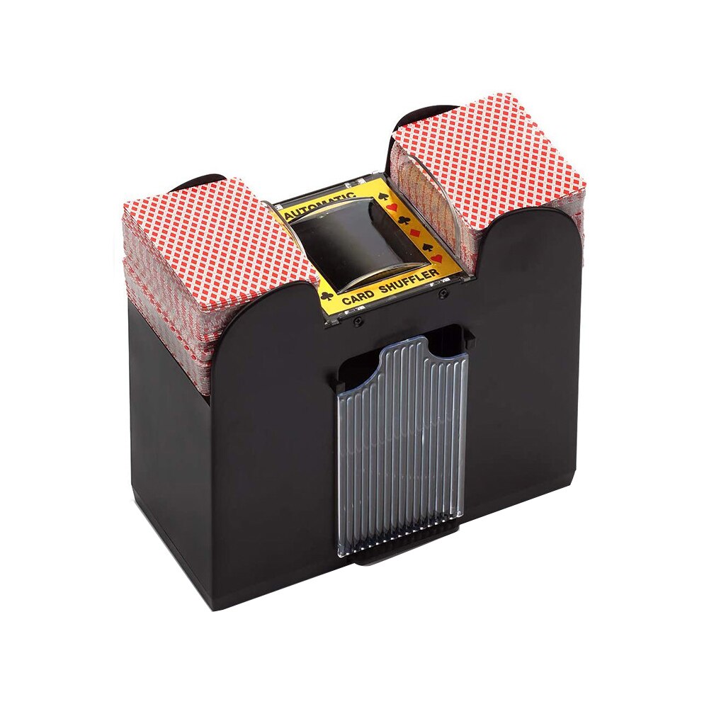 Mélangeur électrique à la maison de partie de pont Portable 6 Shuffler automatique de carte à piles de plate-forme pour le de jeu de Table de Poker