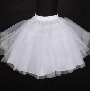 Jupon bouffant en Tulle blanc de pour petite fille, jupe Tutu, accessoires de mariage,: Default Title