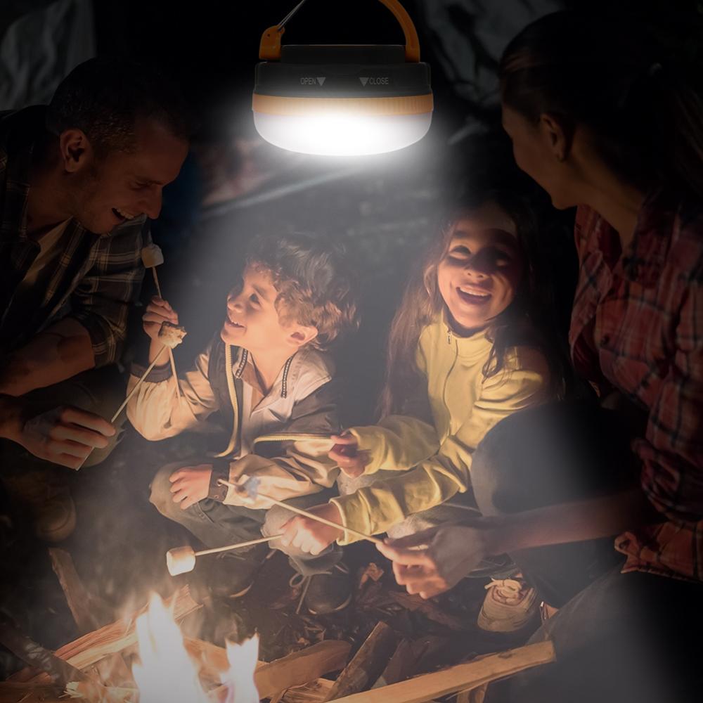 Super Bright Mini Portable Camping Lantern Night Light 3w 3 Modes LED Camping Light Outdoor Emergency Lamp Waterproof Use 3*AAA