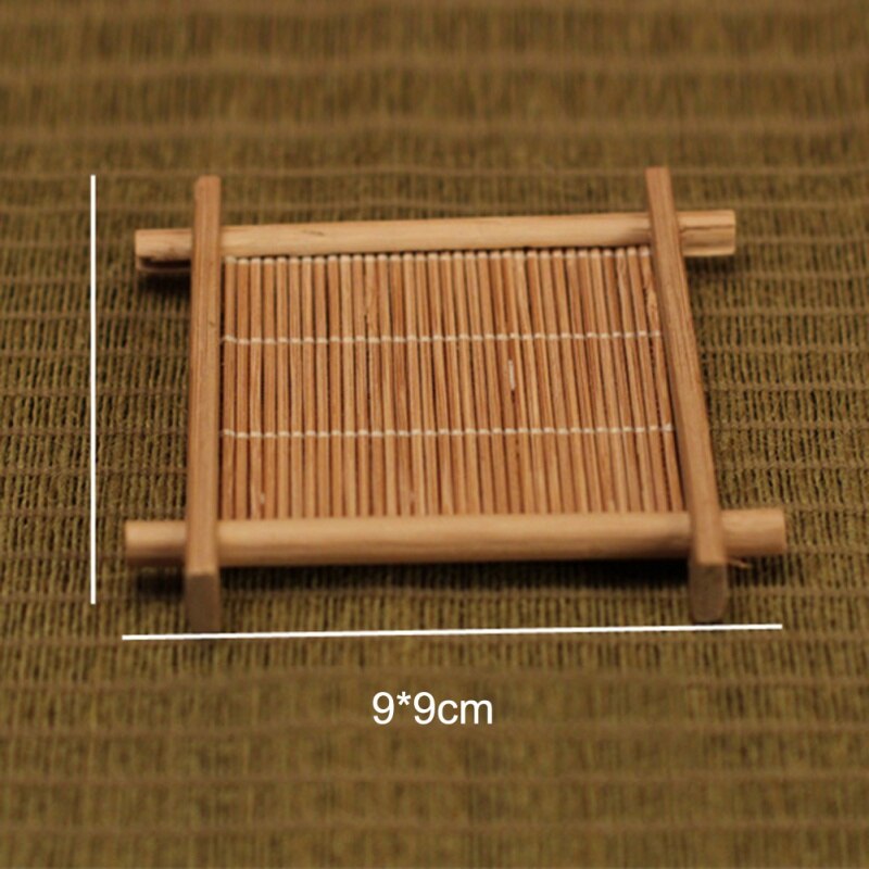 Japanese-style Tea Cup Pad Placemats Insulation Durable Manual Square Tea Pad Teapot Coaster Table Pad Holder Decor: A
