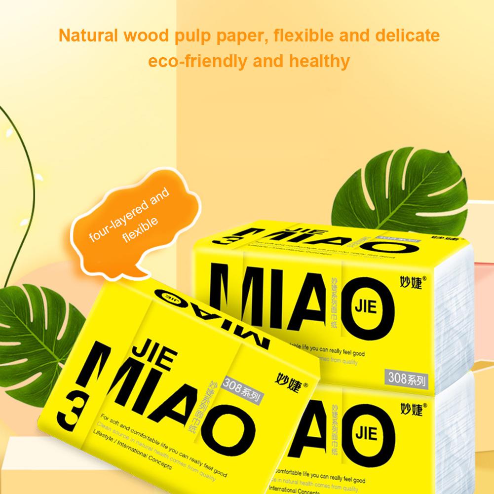 10 Pack /set Household Toilet Paper 4-Ply Disposable Dry Wipes Tissue For Home Kitchen Bathroom