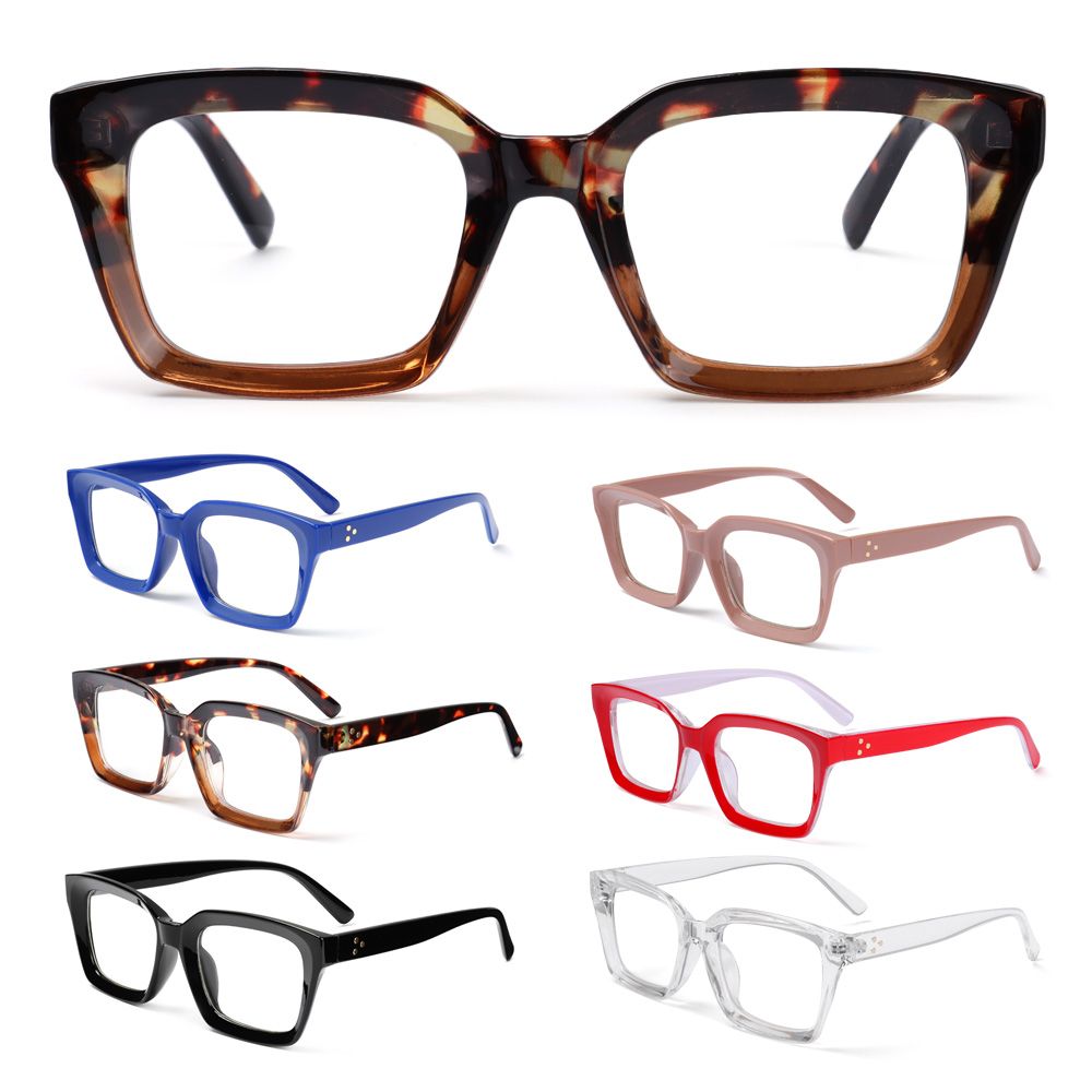 Oversized Square Reading Glasses Men Women Large Frame Presbyopia Eyeglasses Diopter +1.0~+4.0