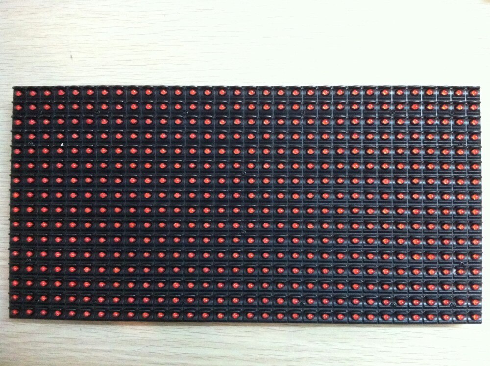 P10 Semi-Outdoor Single Red Color Led Panel Display Module