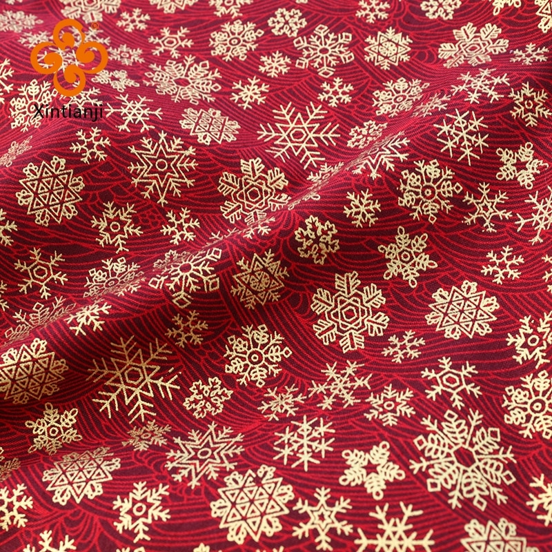 Burgundy Red Cotton Fabric By Half Yards Japanese Zephyr Fabric And Christmas Print Sewing Fabric TJ1023
