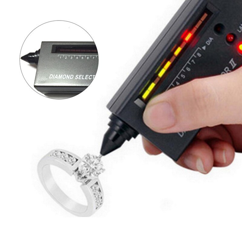 High Accuracy Jeweler Diamond Tester Gemstone Gem Selector Jewelry Watcher Tool Testing Equipment Kit Diamond Indicator Test ^1