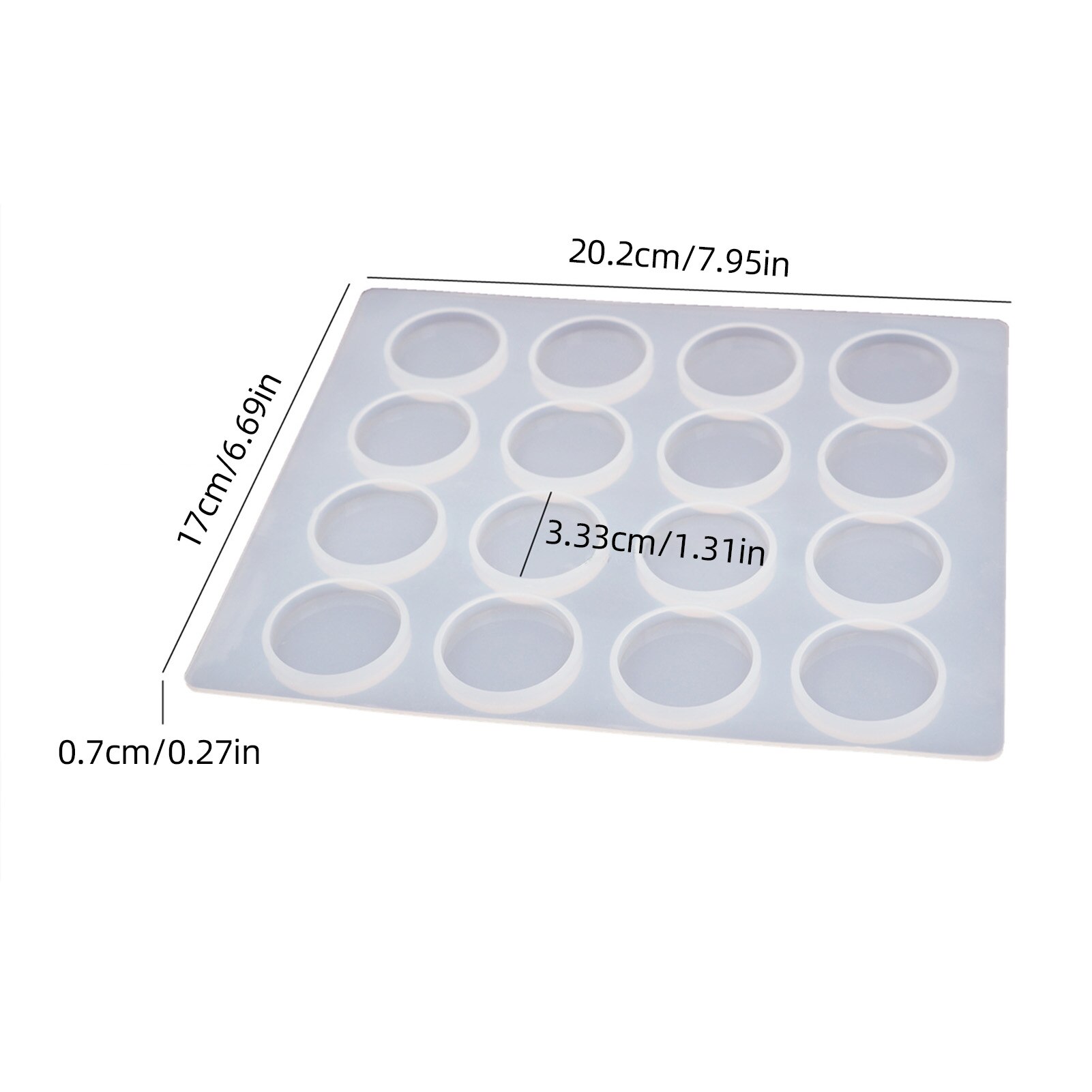 Tapis en Silicone pour sceau de cire, tampon de cire facile à nettoyer, moule de scellage de cire à 16 cavités pour le bricolage