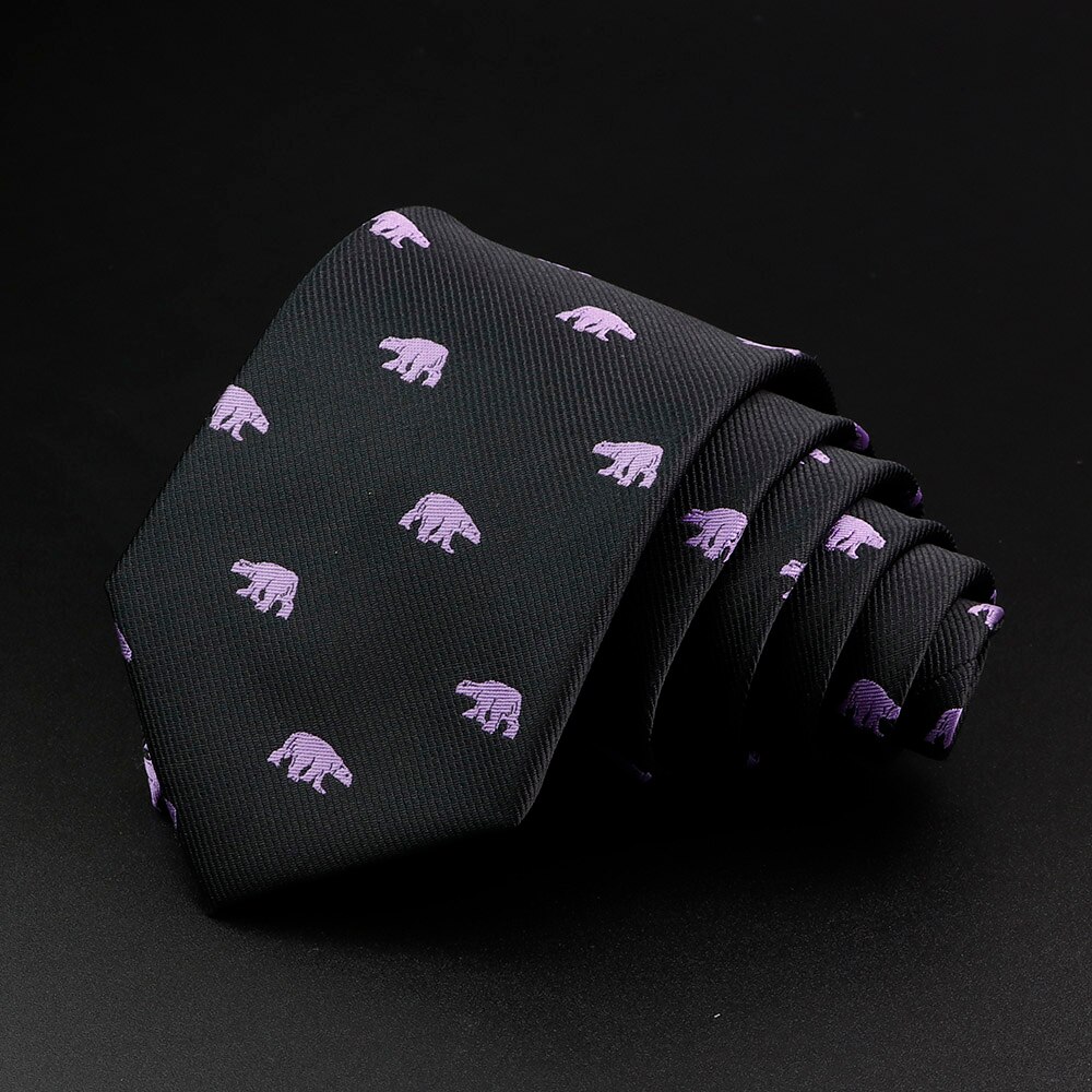 Mannen Stropdas Klassieke Schedel Dier Vruchten Bloemen Patroon 8Cm Jacquard Stropdas Accessoires Dagelijkse Slijtage Das Wedding Party