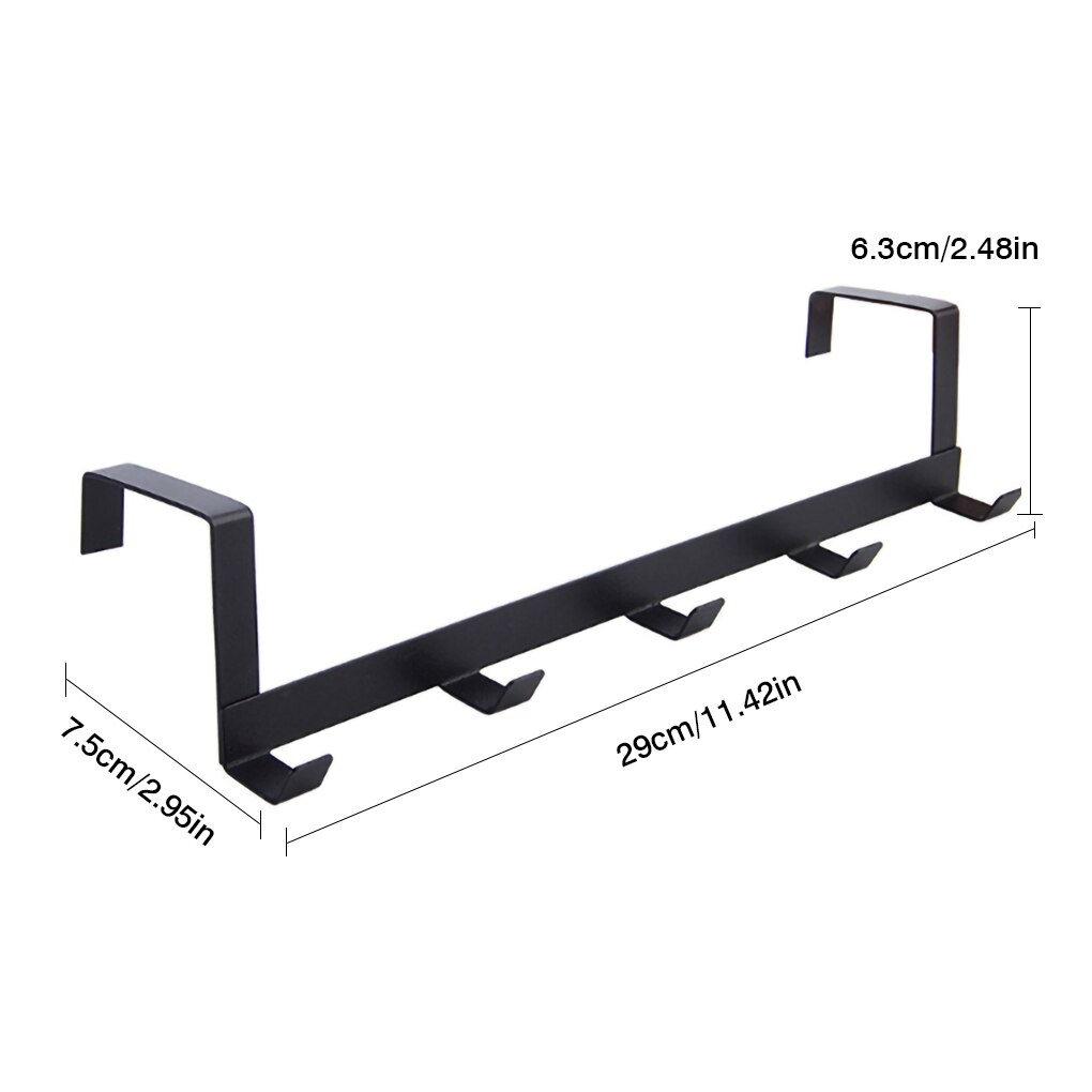 2 Size Towel Racks Over Kitchen Cabinet Door Towel Rack Bar Hanging Holder Bathroom Shelf Rack Home Organizer Long Wall Hook: HA9192-02B