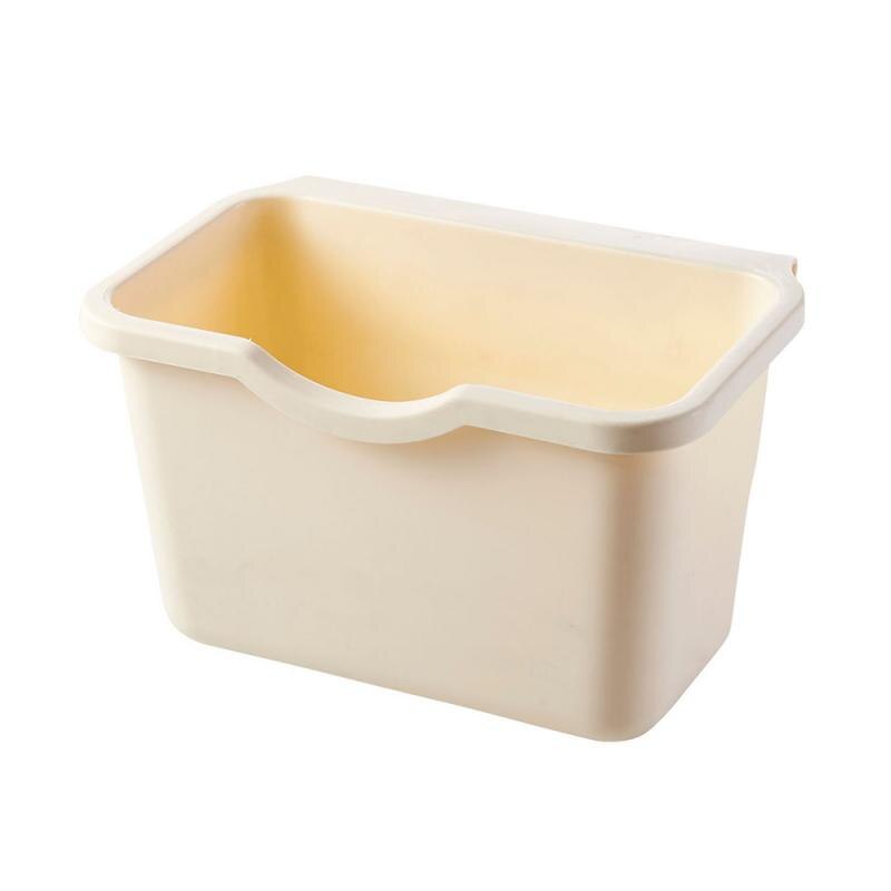Neue Küche Schrank Tür Hängen Papierkorb Müll Behälter Können Müll Container Haushalt Reinigung Werkzeuge Abfall Mülleimer: Beige