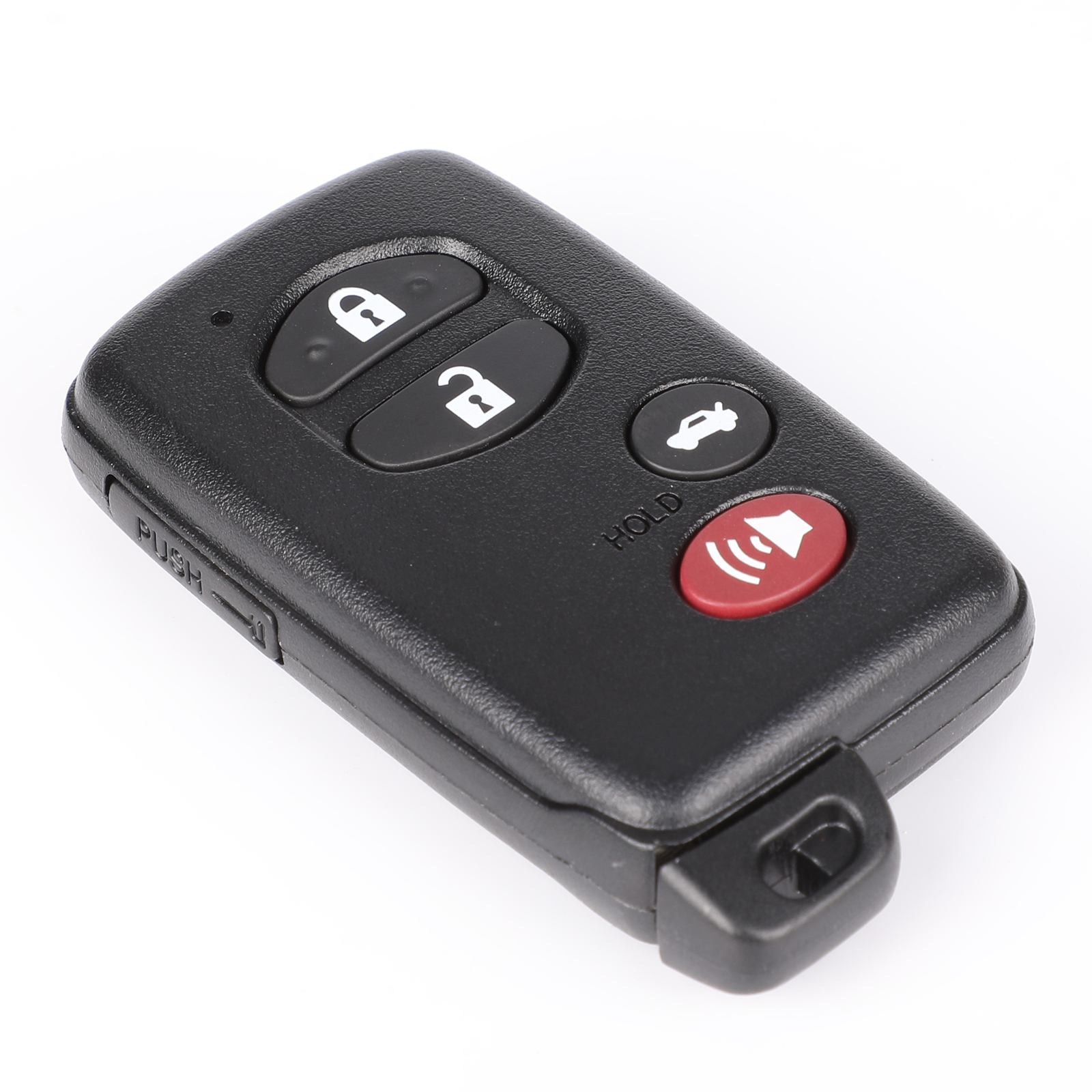 Leather Key Fob Case Cover For Toyota Prado, Crown, Reiz Smart Key - 3 Button Remote Protector | Keyless Entry