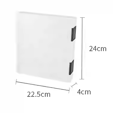 Clear Paper Storage Box,Plastic Scrapbook Paper Storage Organizer with Handle for Paper,Portable Craft Paper,Board Game Storage: MULTI