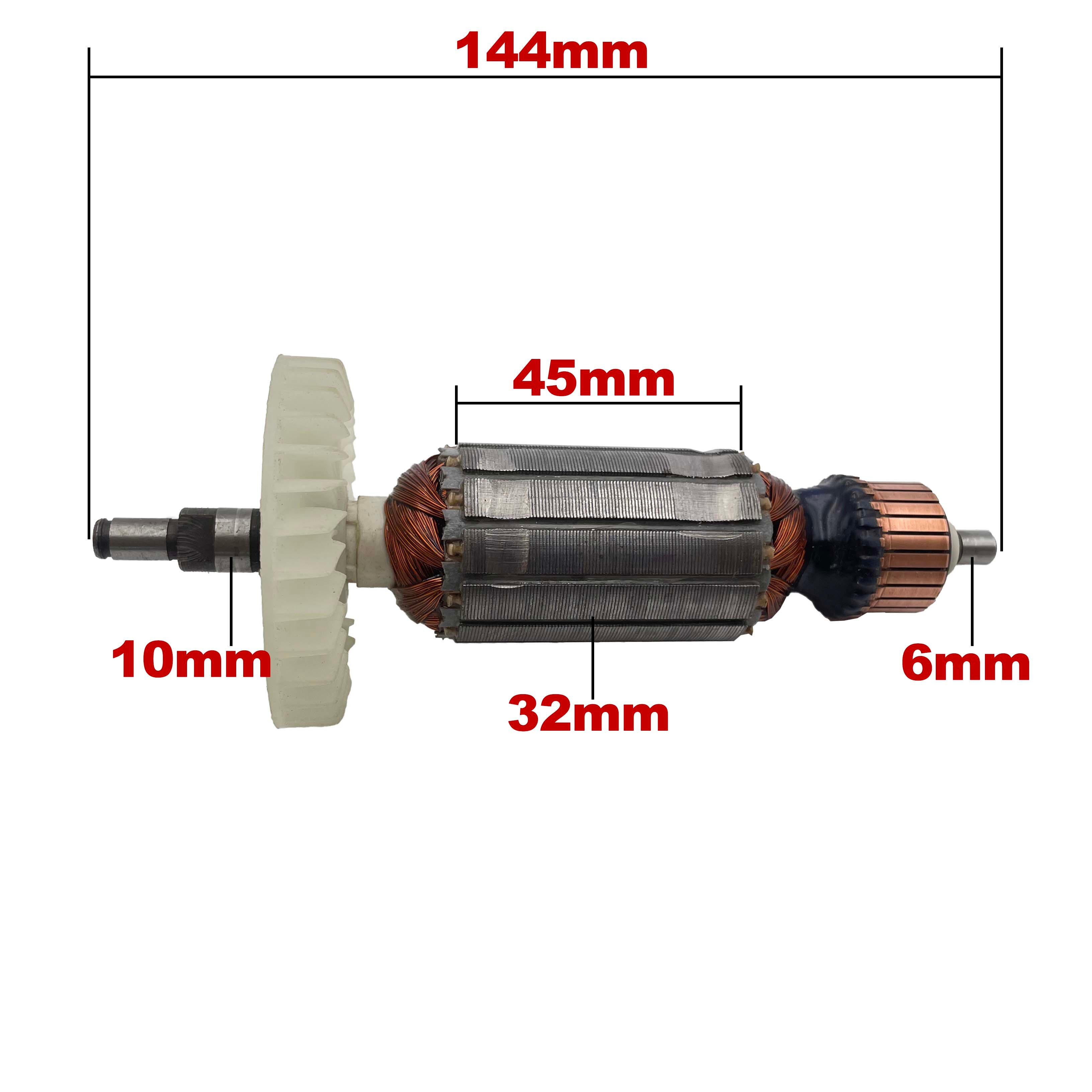 Remplacement de Rotor à Armature pour meuleuse d&#39;angle MAKITA AC220V-240V 9523NB 9524NB 9525NB, sans palier ni brosse en carbone, 9523: Default Title