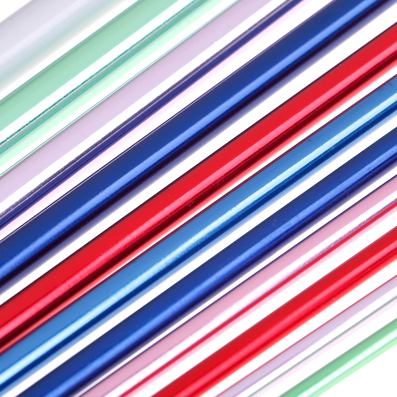 Ganchos de ganchillo afgano tunecino de 2,5mm a 5,5mm gancho de agujas de punto Multicolor de aluminio gancho de agujas de ganchillo Multicolor