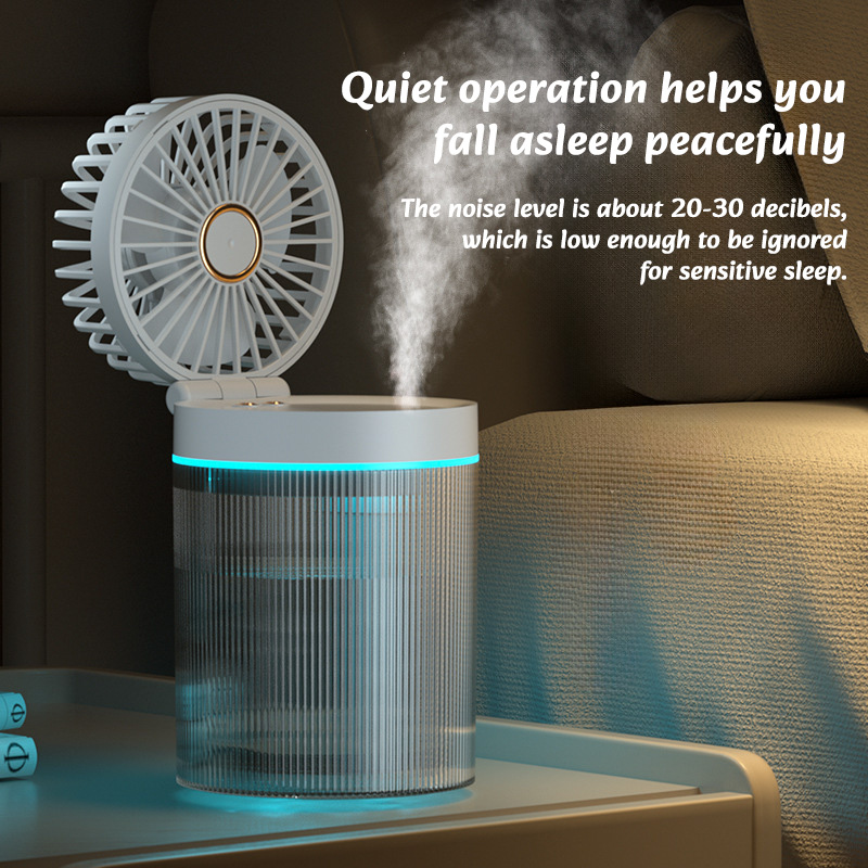 Befeuchtung Ventilator Wasser kühl Ventilator USB Mini kleiner Lüfter Schreibtisch-Lüfter 2024 Sommer neues Zuhause faltbare Kaltluft Sein feuchter Sprüh ventilatoren