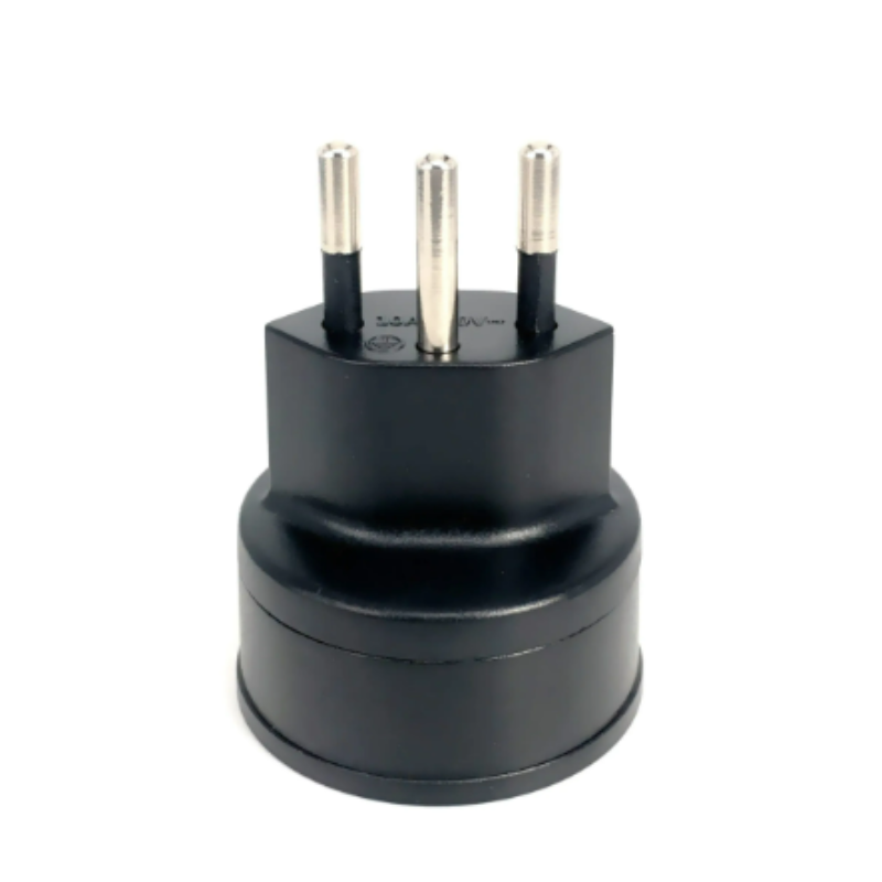 European France TO Swiss plugs Travel Adapter 3 pin plug 10A 250V Power Plug EU to Switzerland Electrical Plug: black