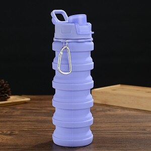 YCTMALL Collapsible Water Bottles Two Pack Travel Sports Portable Sport