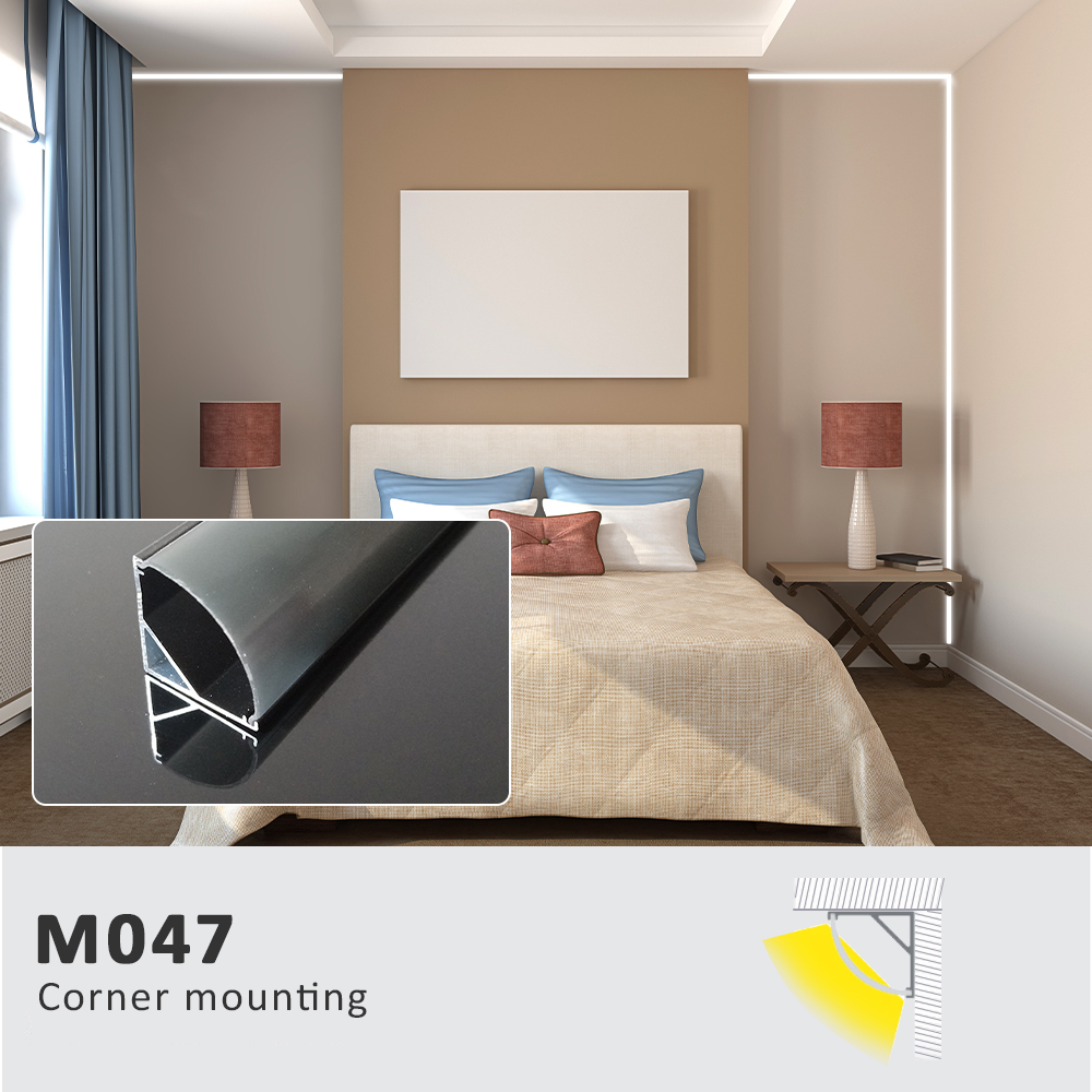 50CM LED Strip Light Aluminium Profile Channel Silvery Black Diffuser PC Cover for 8mm/10mm/12mm Bar Cabinet Linear Lamp Decor