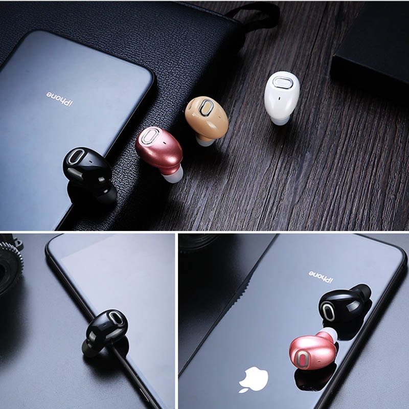 Single Bluetooth Earbuds 10 Hours Music Time, Wireless Bluetooth Earphone Headset Hands-free for iPhone Xiao mi Huawei Phones