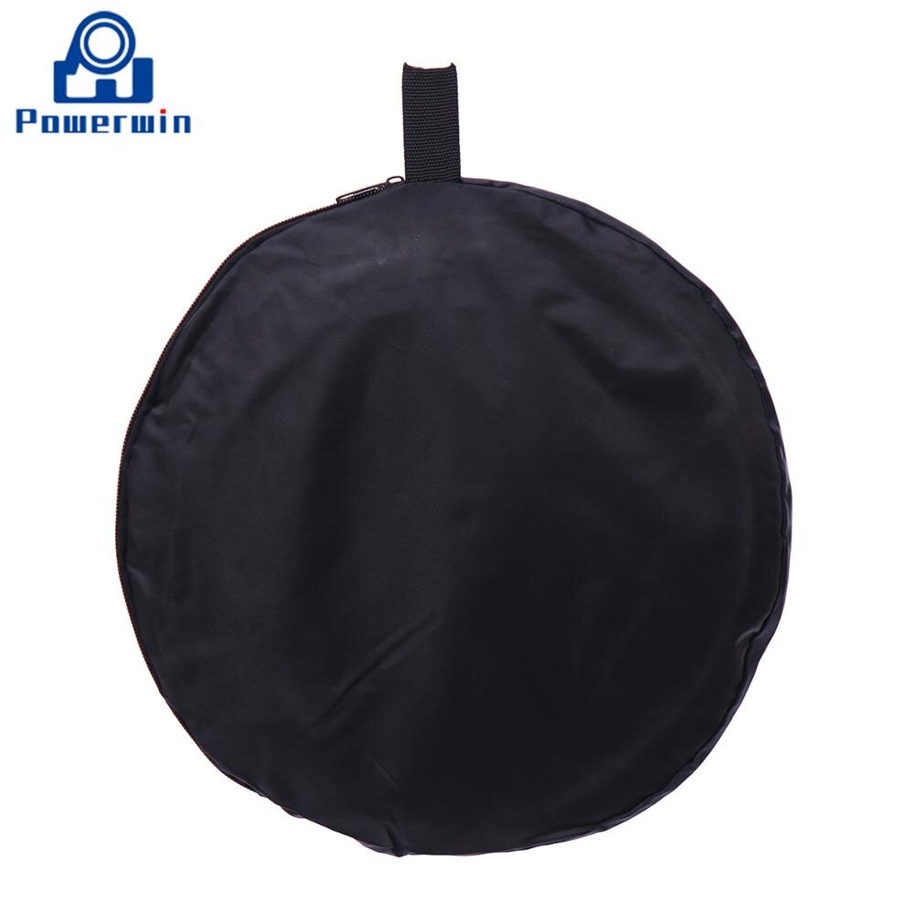 Powerwin 2 in 1 Gold Silver Reflector 60cm Collapsible Disc Diffuser Softbox Photo Studio Video Lighting Backdrop Light Stand