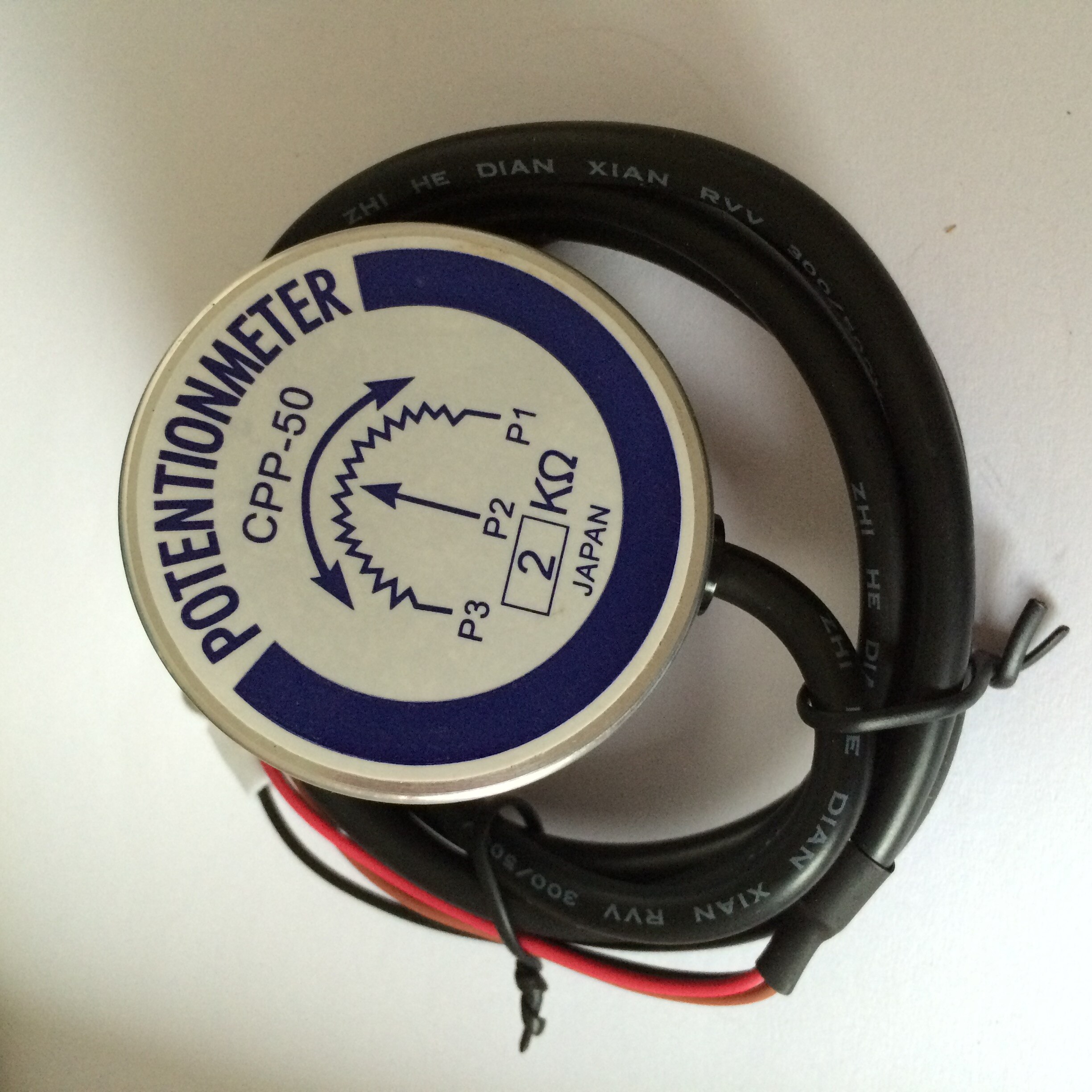 Potentiometer CPP-50 Angular Displacement Sensor 2K 5K 10K Synchronous Detector High Precision Potentiometer