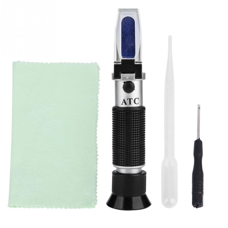 RZ120 Handheld Refratômetro Brix Sugar Tester para o Vinho Cerveja Suco de Fruta 0-32 ATC melhor preço durável