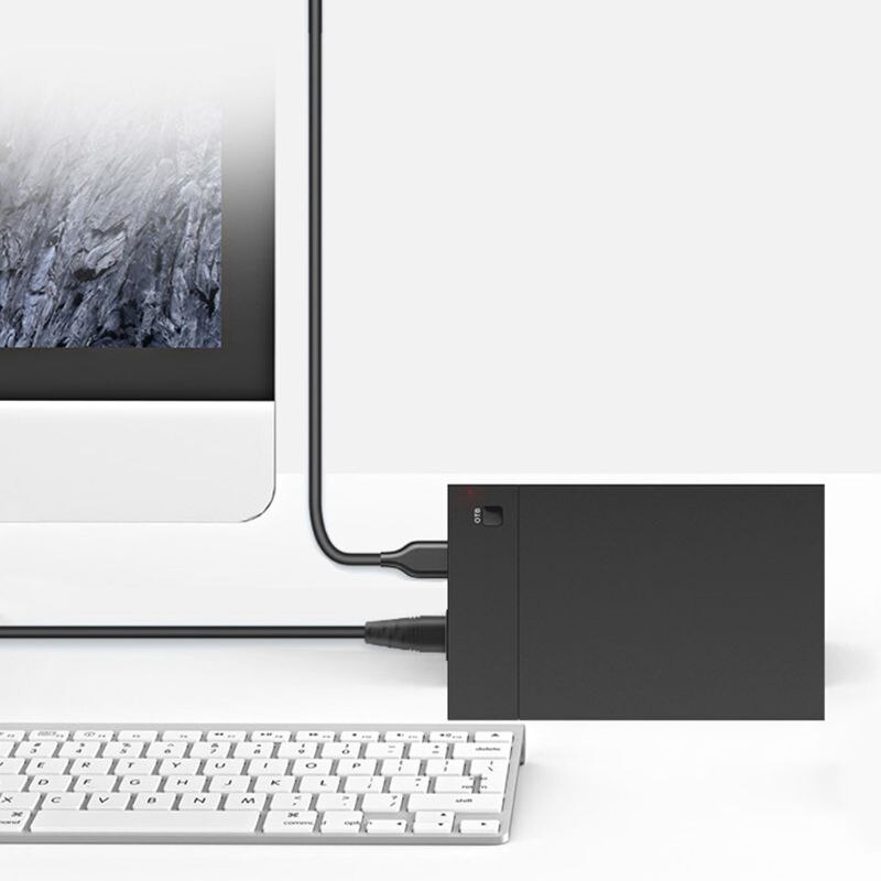 Eu/Au/Us/Uk Plug Hdd Behuizing USB3.0 Om SATA3.0 Dual Hoge Snelheid 2.5 "3.5" ssd Sata Harde Schijf Schijf Externe Behuizing Hd Box Portabl