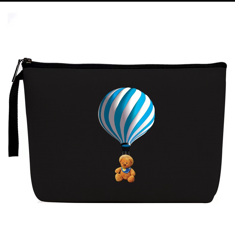 Cosmetische Tas - 3D Print Linnen - Ritsluiting - Reistoiletartikelen Organizer Pouch: 4 3D006