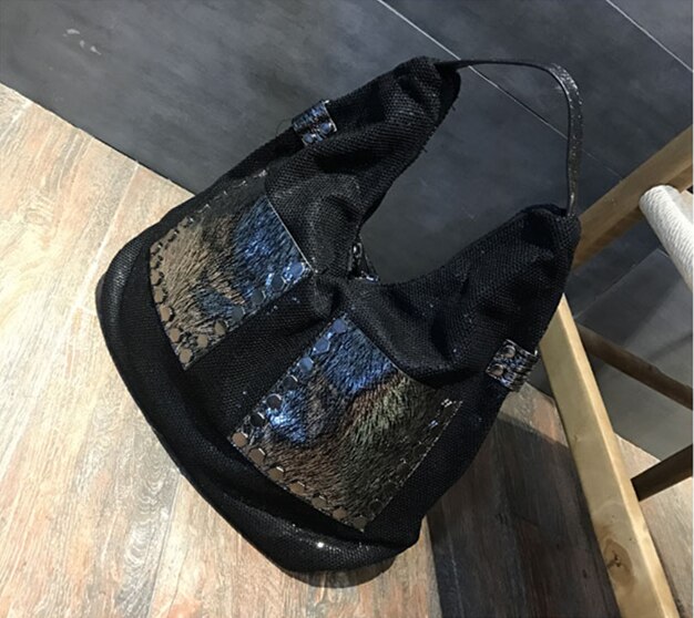 Sobre grande rede de malha iridescente paillette bolsa senhora casual multi-bolsos fralda mensageiro saco feminino tamanho grande bolsa de ombro