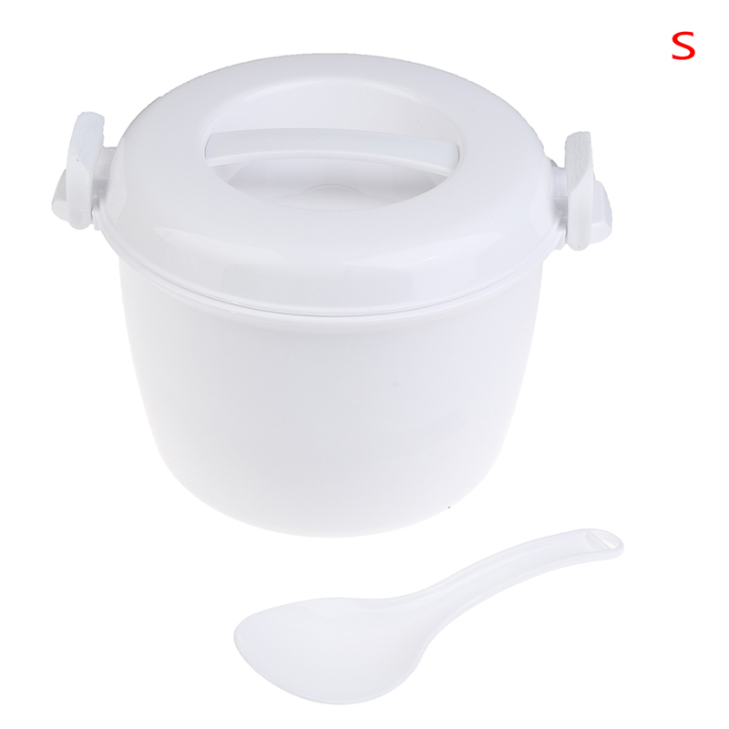 Portable Microwave Oven Rice Cooker Multifunctional food Steamer pot PP microwave cooking Utensils Insulation Bento Lunch Box: S