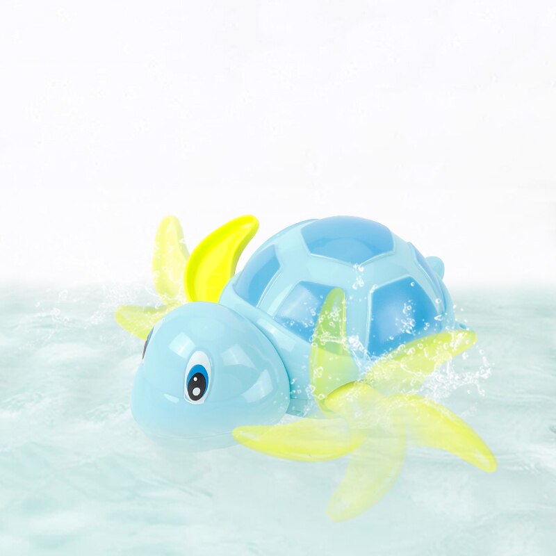Single Cute Cartoon Animal Tortoise Classic Baby Water Toy Infant Swim Turtle Wound-up Chain Clockwork Kids Beach Bath Toys