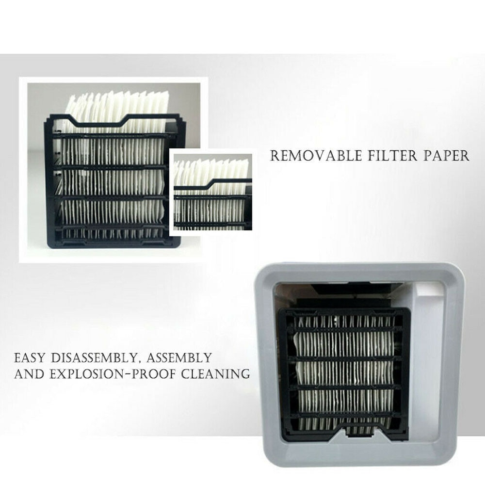 Mini Portable Air Conditioner Humidifier Purifier Led Light Desktop Air Cooling Fan Cooler Fan For Office Home